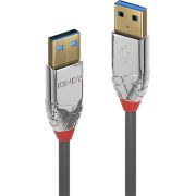Lindy 36628 3m USB A USB A Mannelijk Mannelijk Grijs USB-kabel