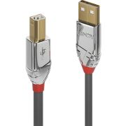Lindy 36643 3m USB A USB B Mannelijk Vrouwelijk Grijs USB-kabel