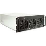 Inter-Tech 4F28 Rack Zwart, Zilver