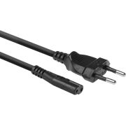ACT Netsnoer Euro male - C7 female zwart 1,5 m