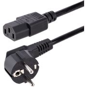 StarTech.com 713E-3M-POWER-CORD electriciteitssnoer Zwart CEE7/7 C13 stekker