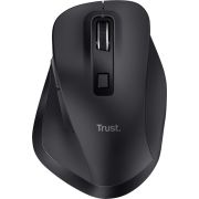 Trust Fyda Draadloze Ergonomische Zwarte Muis