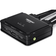 Trendnet TK-220DPI KVM-switch Zwart