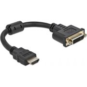Delock 65206 Adapter HDMI male naar DVI 24+5 female 4K 30 Hz 20cm