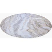 Arozzi Zona Round Floor Pad Wit, Marmerkleur Microvezel, Rubber