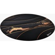 Arozzi Zona Round Floor Pad Zwart, Goud Microvezel, Rubber
