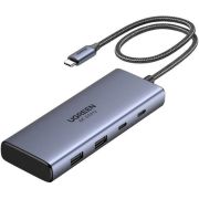 Ugreen 7-in-1 USB-C Hub CM498 Docking Dock Grijs