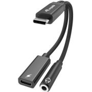 Equip 133470 USB-C USB-C / 3.5mm Audio Zwart