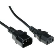 ACT Netsnoer C13 - C14 zwart 1,8 m