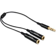 DeLOCK 65356 audio splitter, male jack 3,5mm naar 2x female 3,5mm 25cm