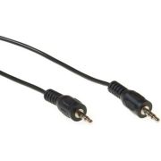 ACT 2,50 meter audio aansluitkabel 1x 3.5mm stereo jack male - 1x 3.5mm stereo jack male