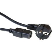 ACT Netsnoer CEE 7/7 male (haaks) - C13 zwart 5 m