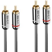 Lindy 35348 audio kabel 5 m 2 x RCA Antraciet