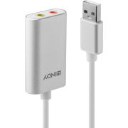 Lindy 42926 audio-omzetter Zilver, Wit
