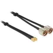 DeLOCK 89467 5m 2 x N plug 2 x SMA plug Zwart coax-kabel