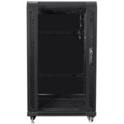 Lanberg FF01-6622-12B rack 22U Vrijstaande rek Zwart