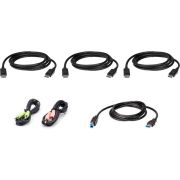 Aten 2L-7D02UDPX6 toetsenbord-video-muis (kvm) kabel Zwart 1,8 m