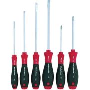 Wiha - Softfinish Sleufkop/ Phillips-schroevendraaierset, 6-delig - Ronde Schachten - 302 Hk6 So