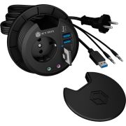 ICY BOX IB-HUB1430-CR USB 3.2 Gen 1 (3.1 Gen 1) Type-A 5000 Mbit/s Zwart