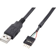Akasa USB 2.0 Internal to External adapter 40 cm.