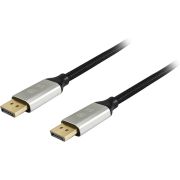 Equip 119266 DisplayPort kabel 10 m Aluminium, Zwart