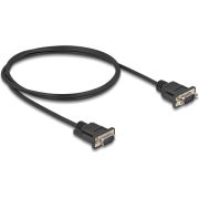 DeLOCK 88000 seriële kabel Zwart 1 m RS-232