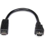 StarTech.com 15cm Micro USB naar Mini USB Verloopkabel M/F