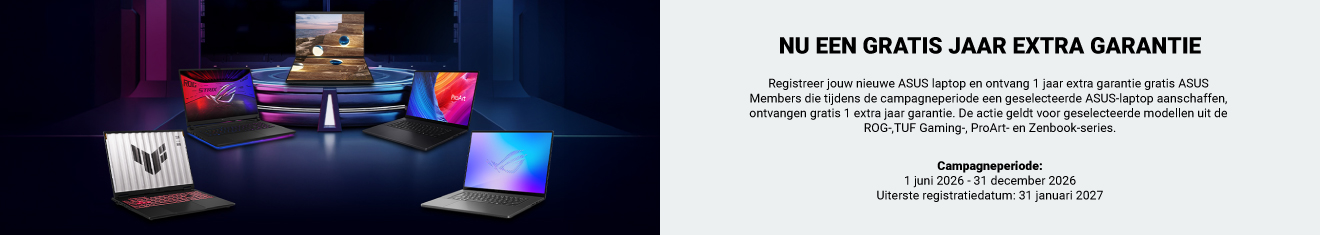 Een jaar gratis extra garantie