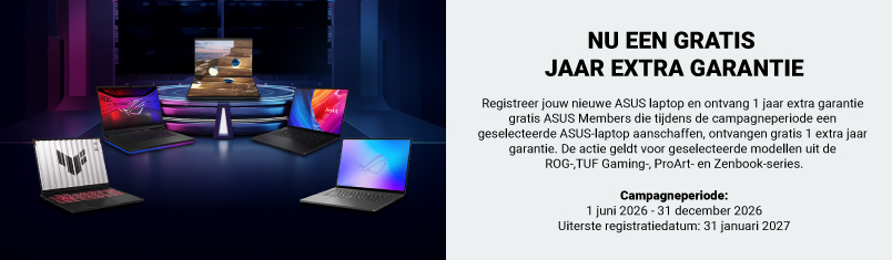 Een jaar gratis extra garantie